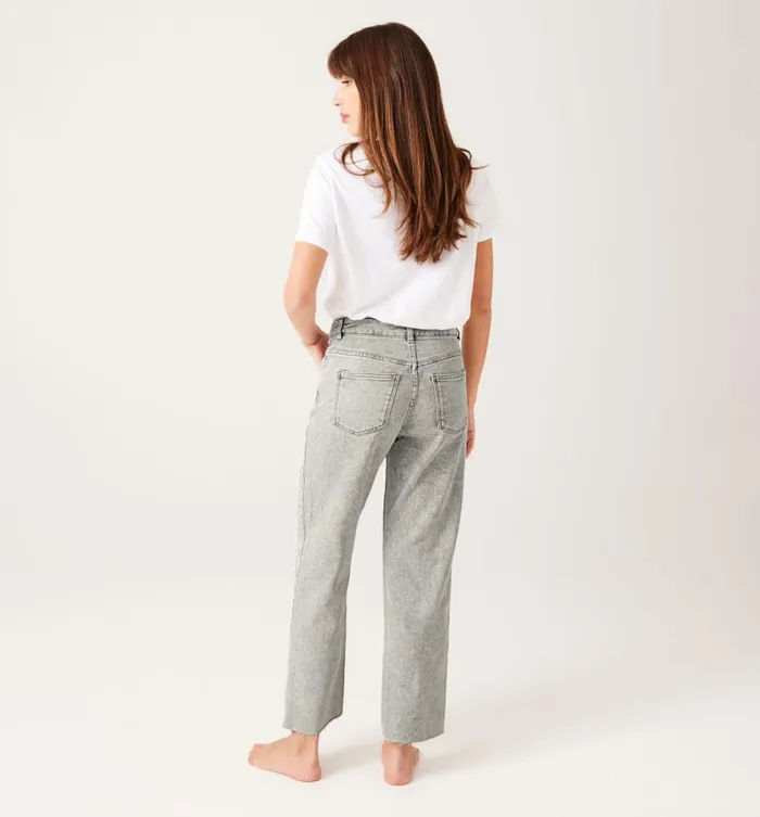 Women StraightLeg Buttoned Jeans 8211 Grey Denim Promod Jeans Women StraightLeg Buttoned Jeans 8211 Grey Denim Promod Jeans