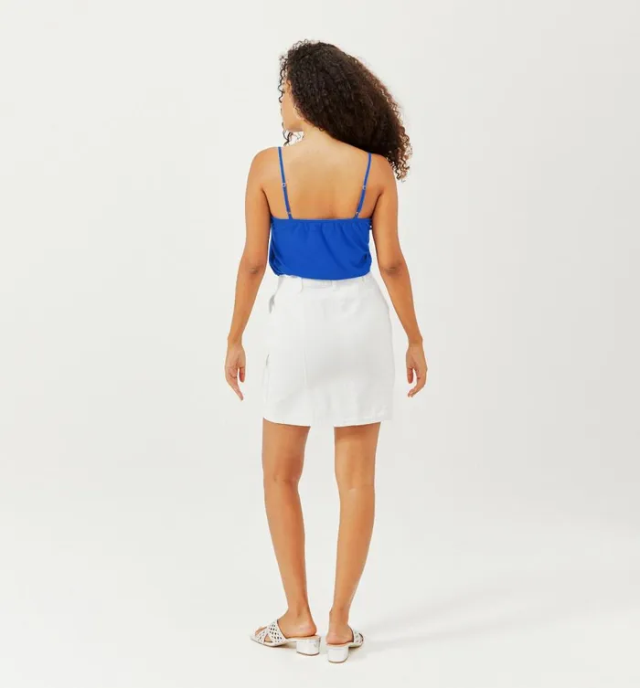 Women Strappy Embroidered Top 8211 Blue Promod Tops Women Strappy Embroidered Top 8211 Blue Promod Tops