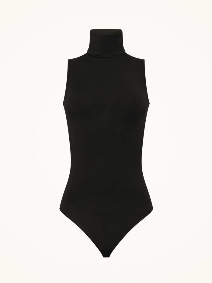 Women String Bodies Wolford Viscose Thong Body Black