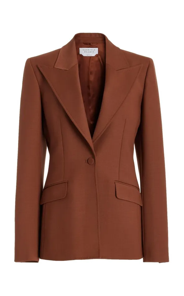 Women Suits Gabriela Hearst Leiva Blazer In Cognac Sportswear Wool