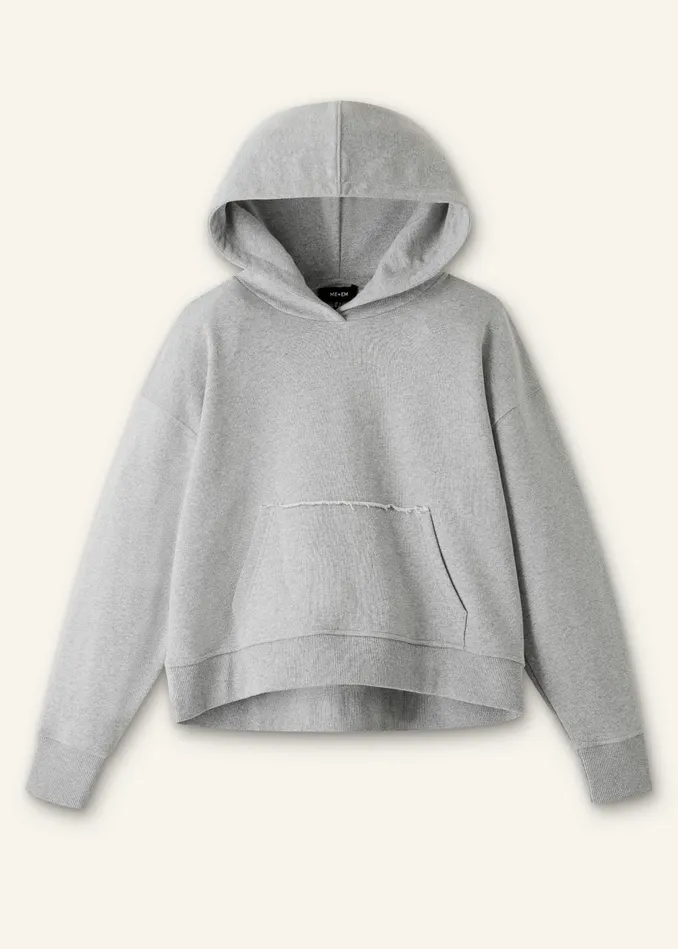 Women Sweatshirting Hoody Pale Grey Marl MEEM
