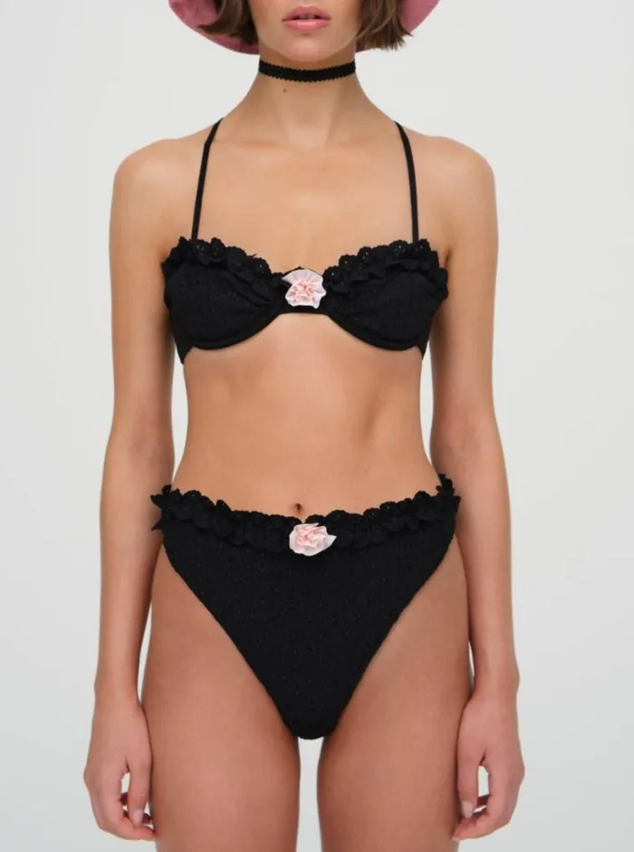 Women Swim For Love and Lemons Clove Underwire Bikini Top Black Women Swim For Love and Lemons Clove Underwire Bikini Top Black