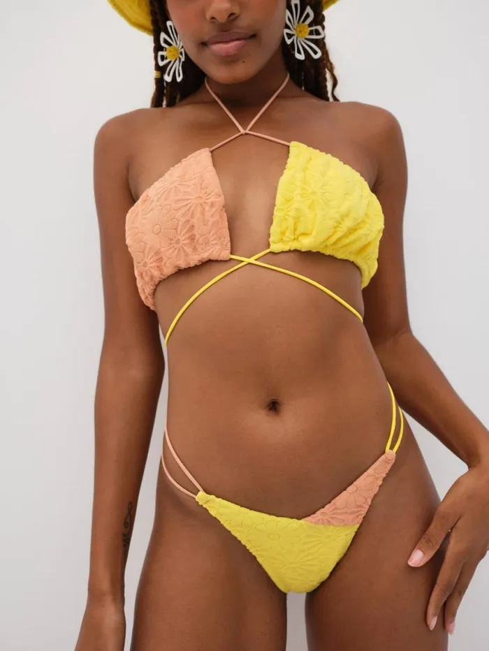Women Swim For Love and Lemons Coraline Swim Bottom Yellow Women Swim For Love and Lemons Coraline Swim Bottom Yellow