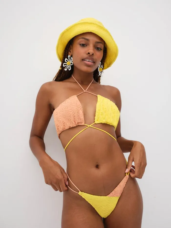 Women Swim For Love and Lemons Coraline Swim Bottom Yellow Women Swim For Love and Lemons Coraline Swim Bottom Yellow
