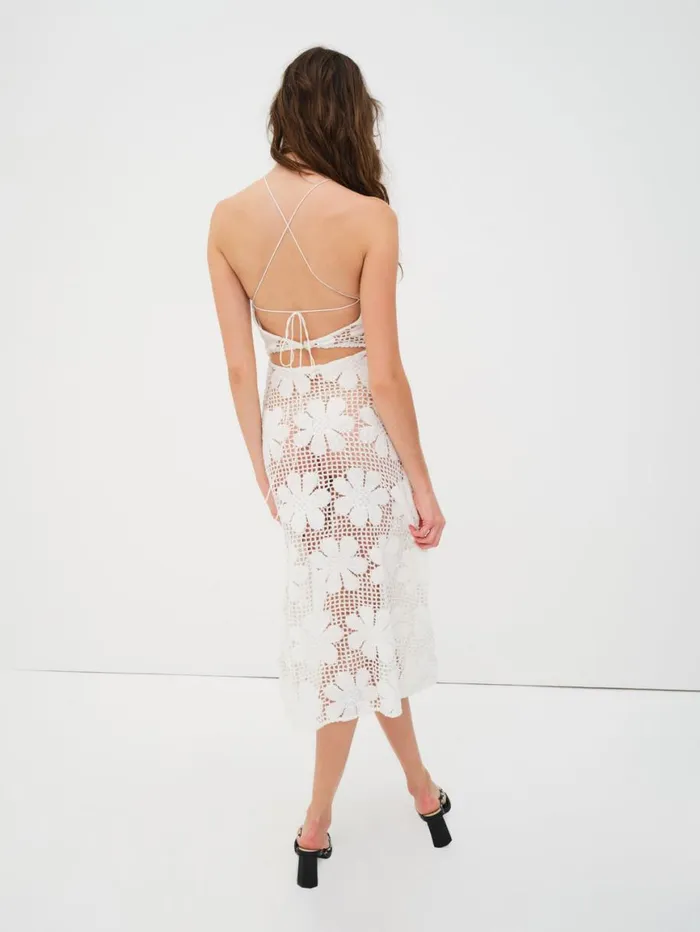Women Swim For Love and Lemons Mitra Midi Coverup White Women Swim For Love and Lemons Mitra Midi Coverup White