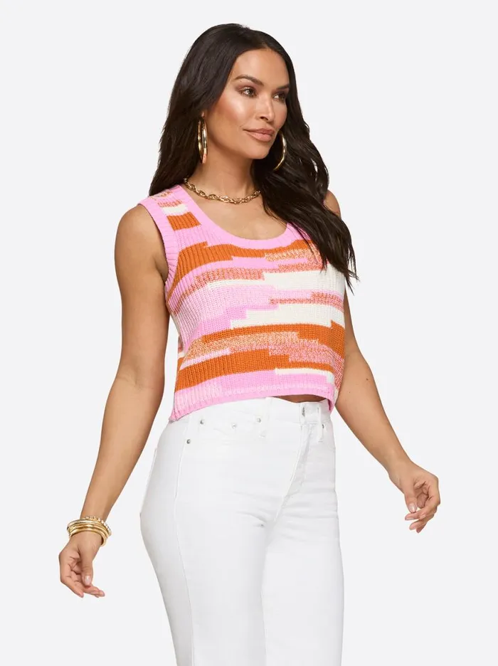 Women Tasia Tank In Peony Multi Jessica Simpson Tops and Tees