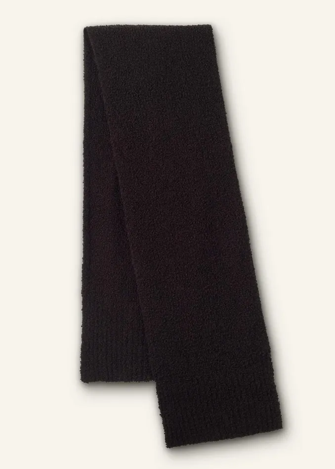 Women Teddy Merino Boucl Chunky Scarf Double Espresso MEEM