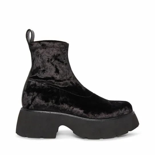 Women THELMA BLACK VELVET Black Velvet Steve Madden Boots and Booties