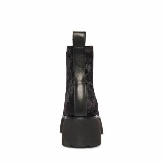 Women THELMA BLACK VELVET Black Velvet Steve Madden Boots and Booties Women THELMA BLACK VELVET Black Velvet Steve Madden Boots and Booties