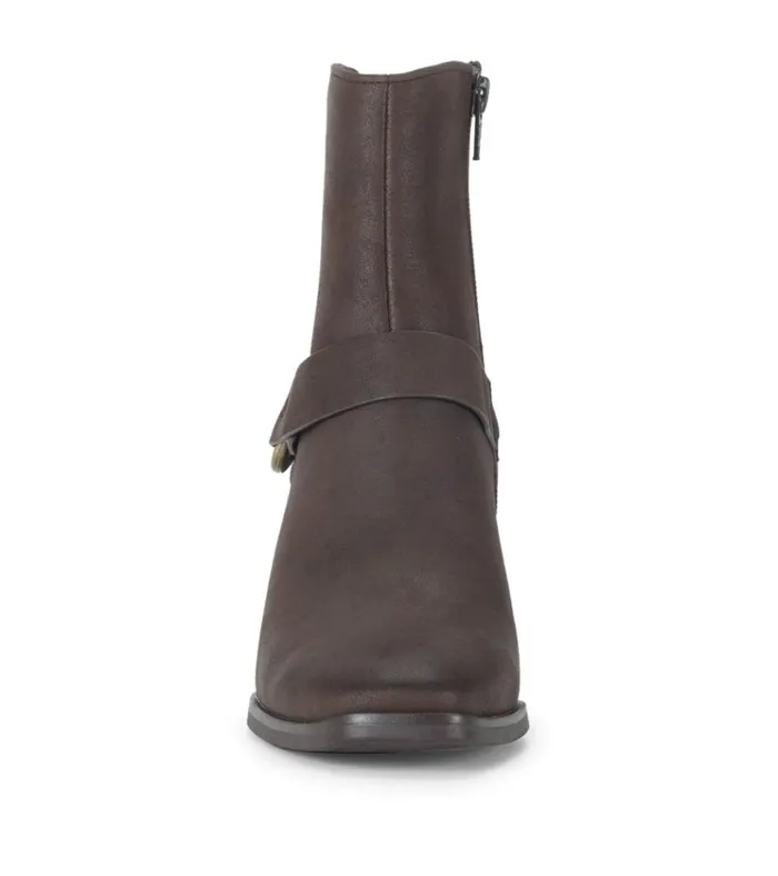 Women Tiana Block Heel Bootie Dark Brown Baretraps Booties
