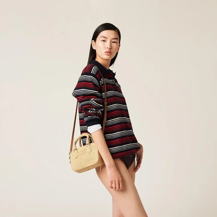Women Top Handles Miu Miu Arcadie Crochet Bag Natural Women Top Handles Miu Miu Arcadie Crochet Bag Natural