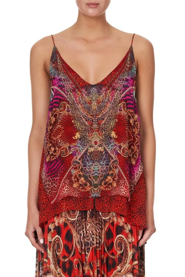 Women Tops Camilla Multi Layer V Neck Top Slave To The Rhythm