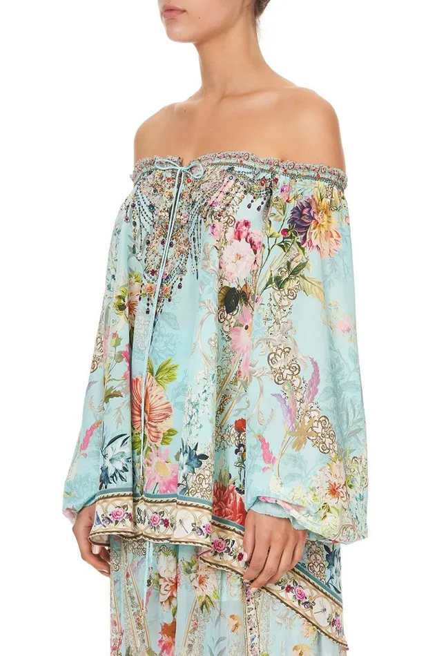 Women Tops Camilla Neck Tie Gathered Blouse A Royal Stitch Up