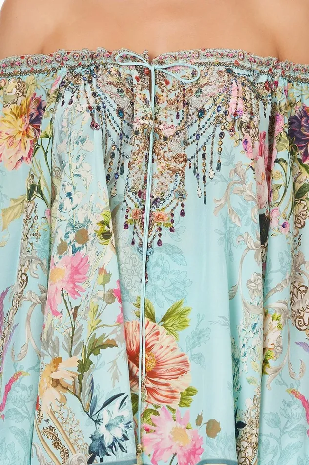 Women Tops Camilla Neck Tie Gathered Blouse A Royal Stitch Up