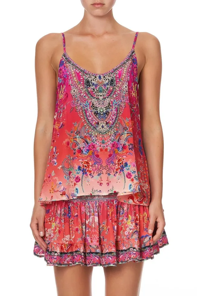 Women Tops Camilla Split Back Cami Free Love