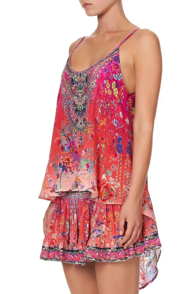 Women Tops Camilla Split Back Cami Free Love