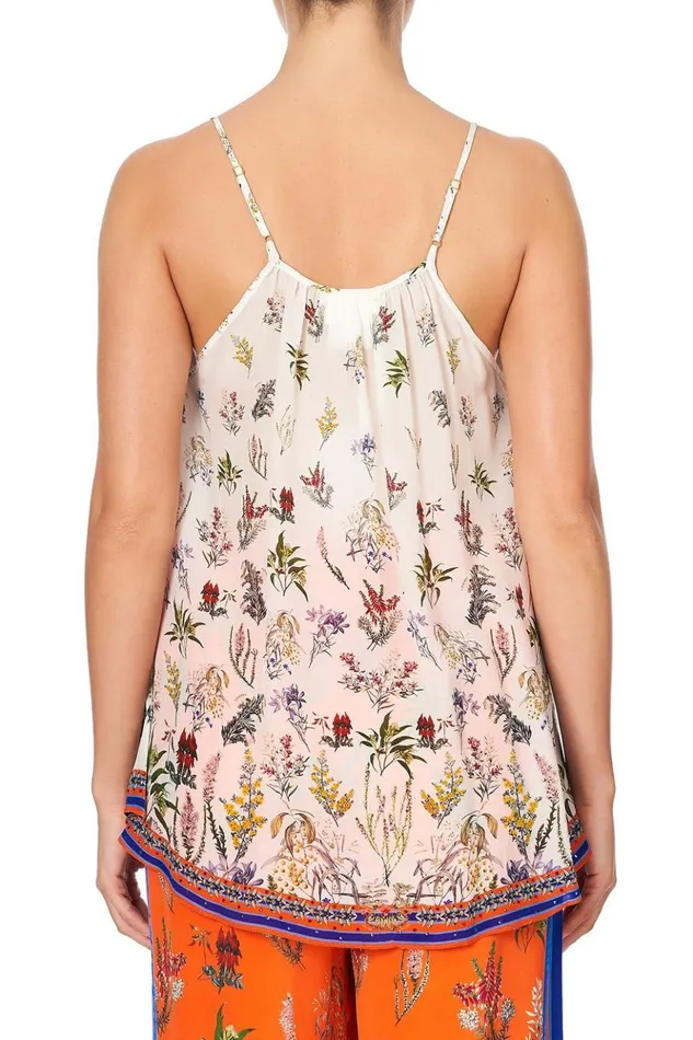 Women Tops Camilla Strap Top With Tie Front Detail Gone Coast