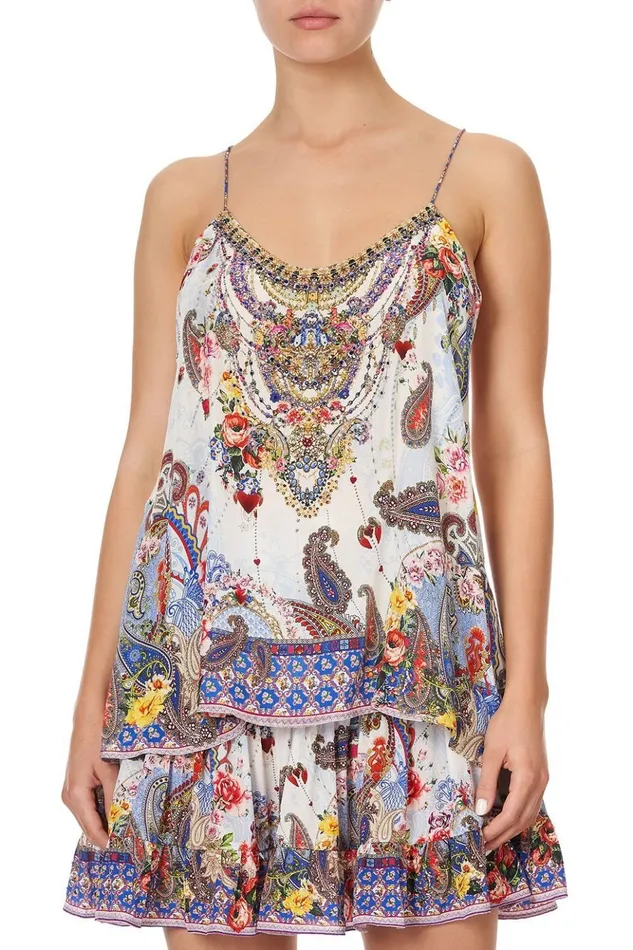 Women Tops Camilla T Back Shoestring Top Frida Freedom