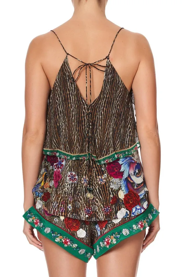 Women Tops Camilla Top With Neckline Frill Jewel Of Jupiter