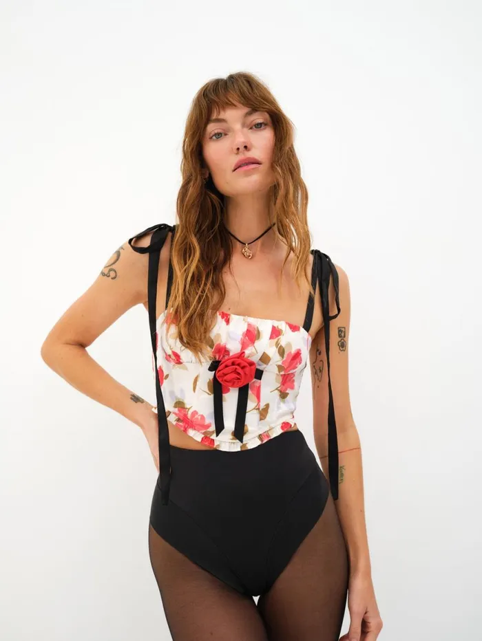 Women Tops For Love and Lemons Gayane Bustier Top White Women Tops For Love and Lemons Gayane Bustier Top White