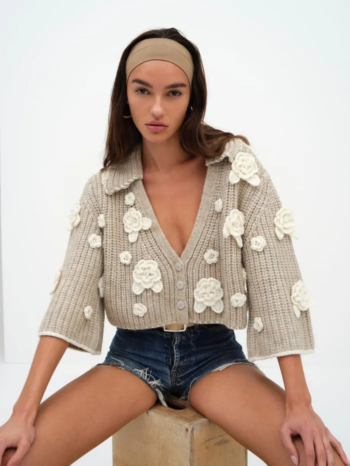 Women Tops For Love and Lemons Ivy Cardigan Grey Women Tops For Love and Lemons Ivy Cardigan Grey