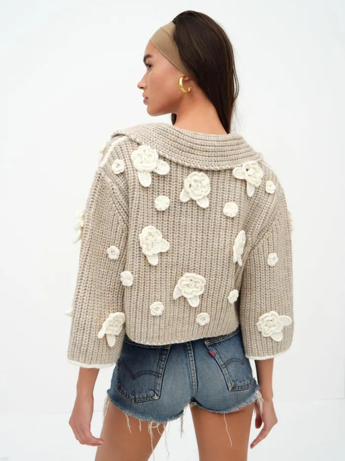 Women Tops For Love and Lemons Ivy Cardigan Grey Women Tops For Love and Lemons Ivy Cardigan Grey