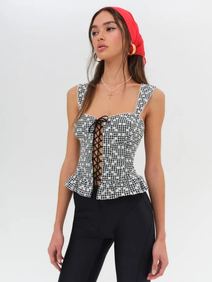 Women Tops For Love and Lemons Mimi Corset Top Black Women Tops For Love and Lemons Mimi Corset Top Black