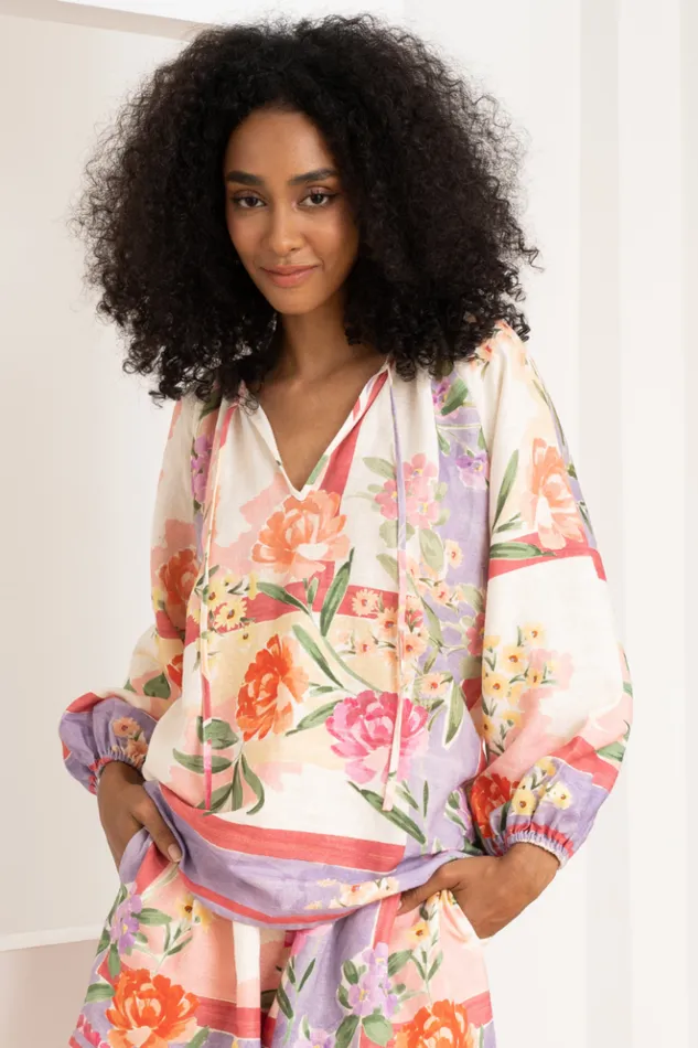 Women Tops YUMI KIM LESLIE LINEN TOP Mayfair Garden