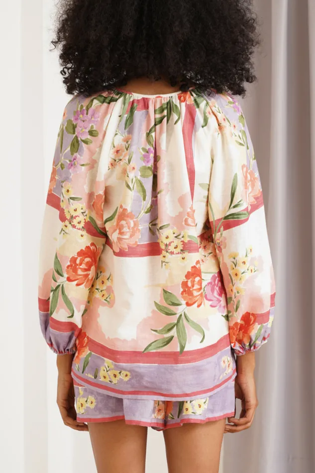Women Tops YUMI KIM LESLIE LINEN TOP Mayfair Garden