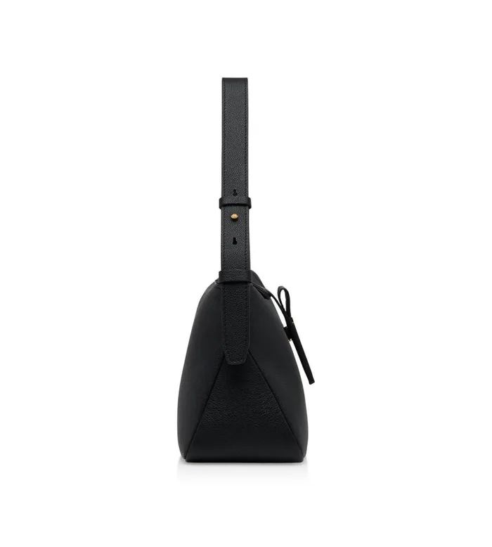 Women Totes Tom Ford Grain Leather Tf Mini Hobo Black Women Totes Tom Ford Grain Leather Tf Mini Hobo Black