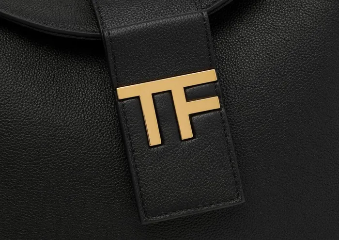 Women Totes Tom Ford Grain Leather Tf Mini Hobo Black Women Totes Tom Ford Grain Leather Tf Mini Hobo Black