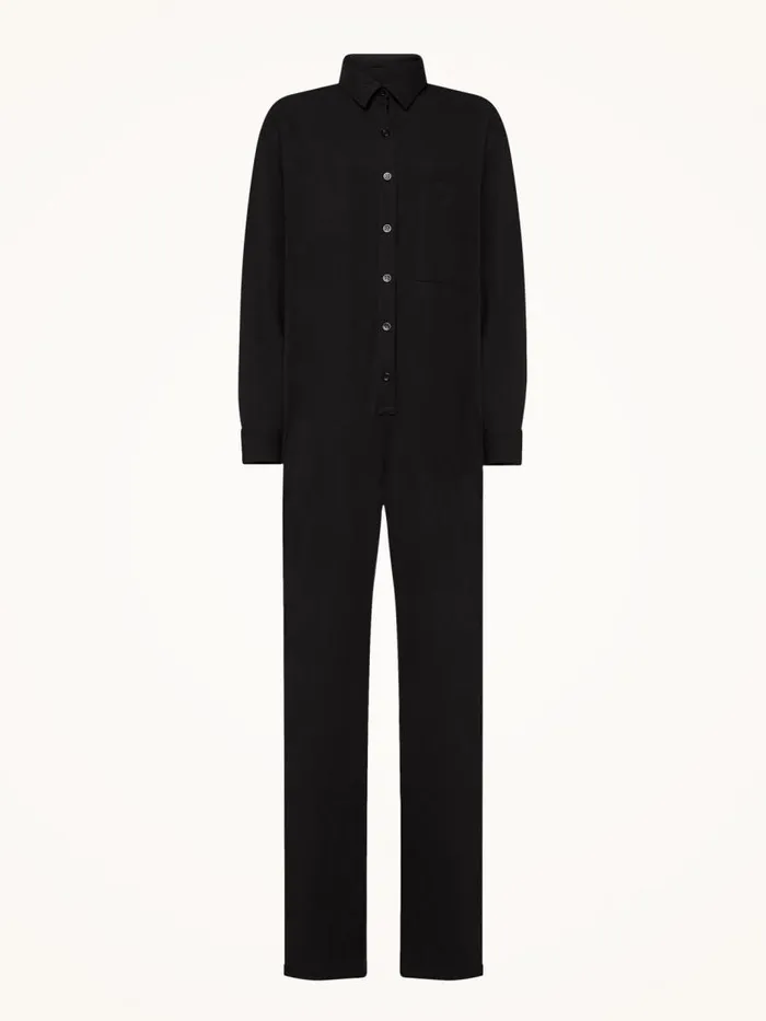 Women Trousers and Jumpsuits Wolford Aurora Pure Cut Jumpsuit Black