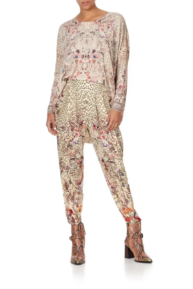 Women Trousers and Leggings Camilla Harem Pants With Front Pleats Drifting Dreamer