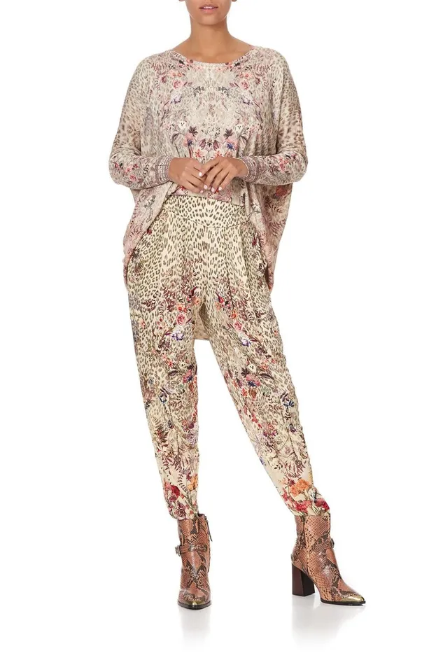 Women Trousers and Leggings Camilla Harem Pants With Front Pleats Drifting Dreamer