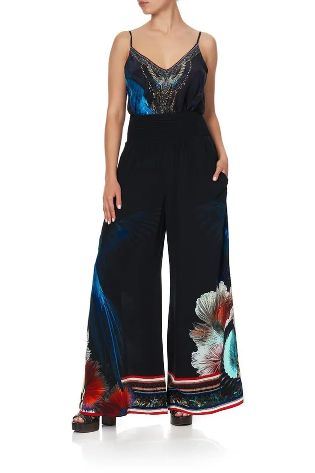 Women Trousers and Leggings Camilla Shirred Waist Pant Night Flight