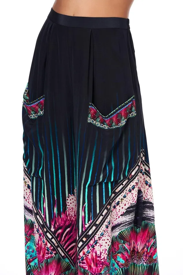Women Trousers and Leggings Camilla Wide Leg Trouser With Front Pockets Rainbow Eyes