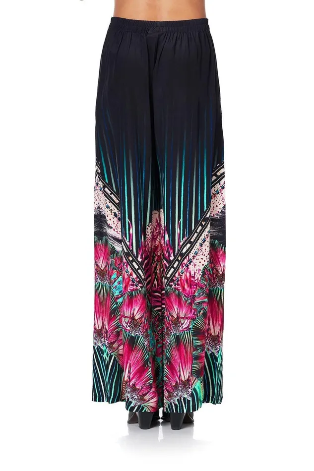 Women Trousers and Leggings Camilla Wide Leg Trouser With Front Pockets Rainbow Eyes