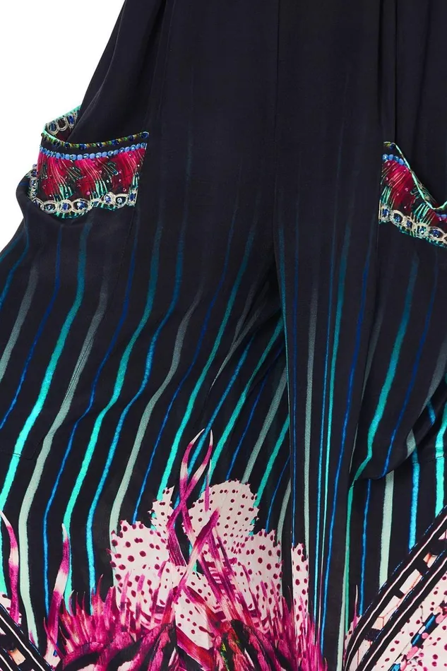 Women Trousers and Leggings Camilla Wide Leg Trouser With Front Pockets Rainbow Eyes