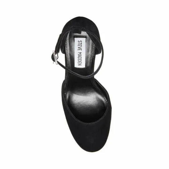 Women TRUTH BLACK SUEDE Black Suede Steve Madden Heels Women TRUTH BLACK SUEDE Black Suede Steve Madden Heels