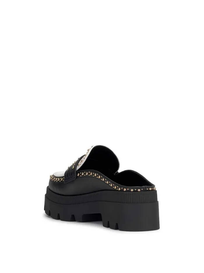 Women Uma Slip On Loafer In Black and White Jessica Simpson Flats