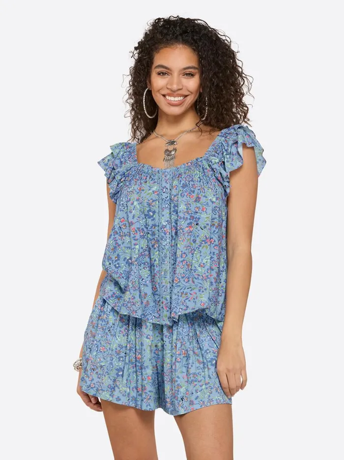 Women Violetta Top In Defined Blossoms Jessica Simpson Sets