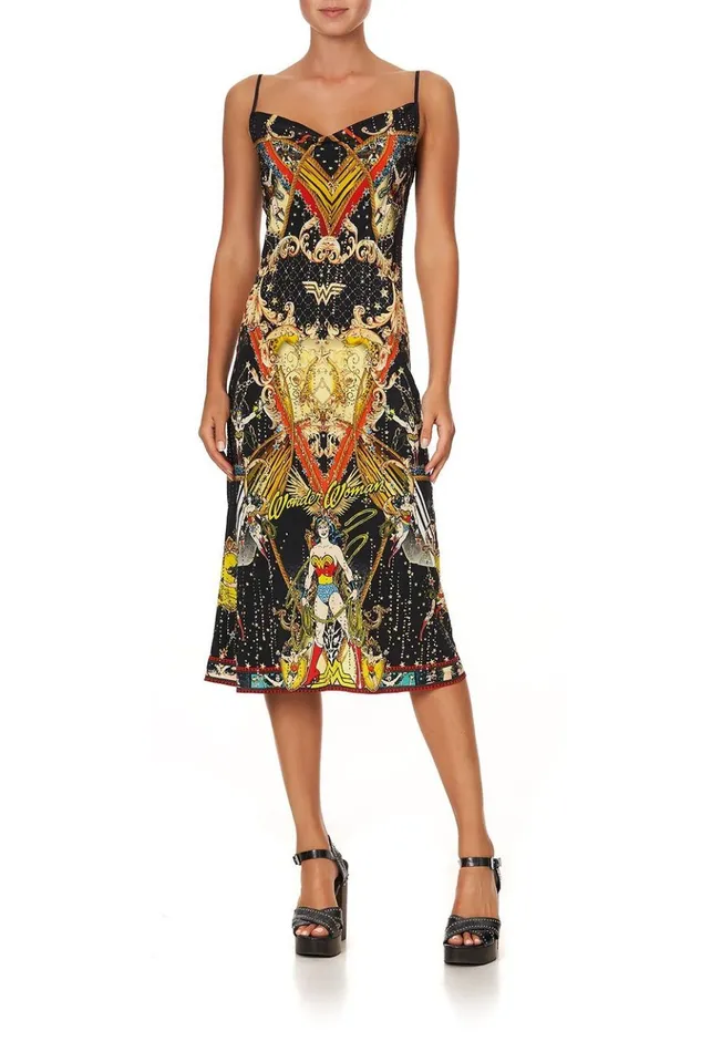 Women Wedding Guest Dresses Camilla Long Bias Slip Wonder Woman