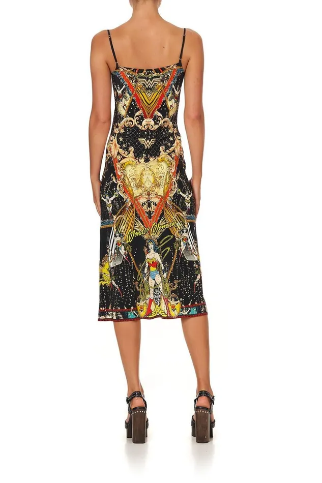 Women Wedding Guest Dresses Camilla Long Bias Slip Wonder Woman