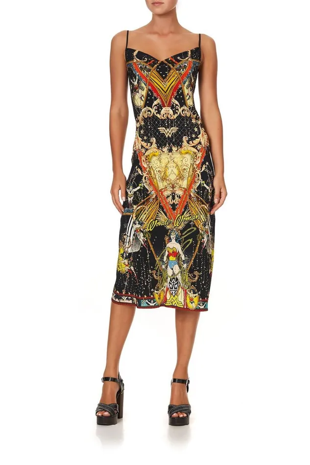 Women Wedding Guest Dresses Camilla Long Bias Slip Wonder Woman