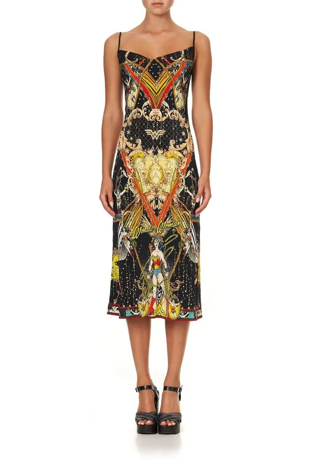 Women Wedding Guest Dresses Camilla Long Bias Slip Wonder Woman