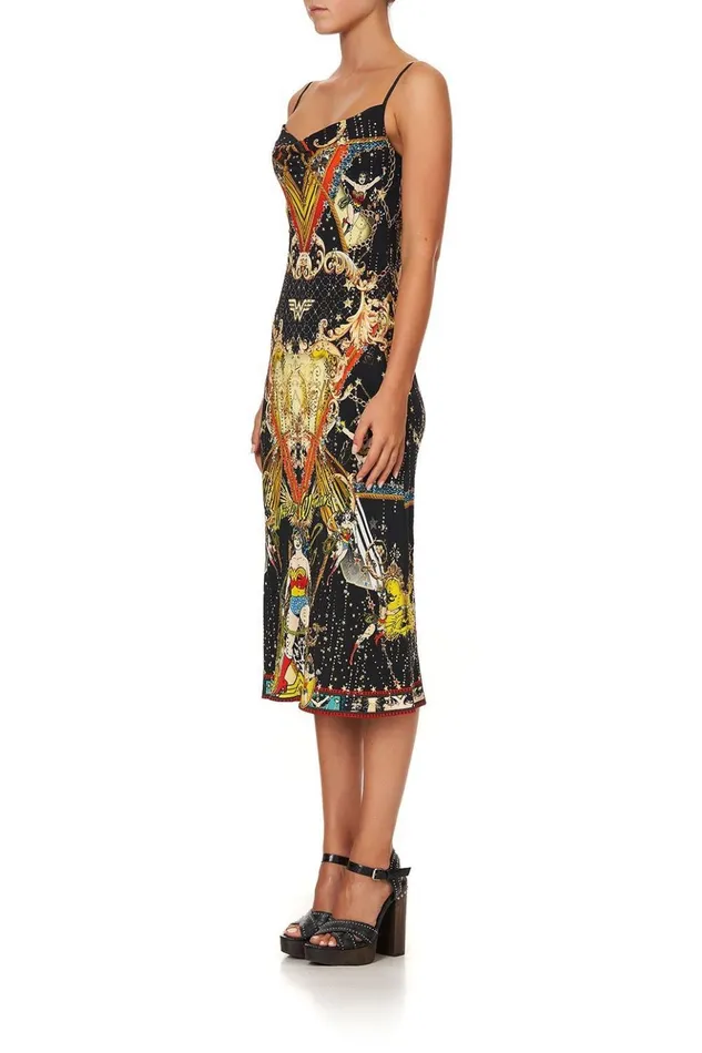 Women Wedding Guest Dresses Camilla Long Bias Slip Wonder Woman
