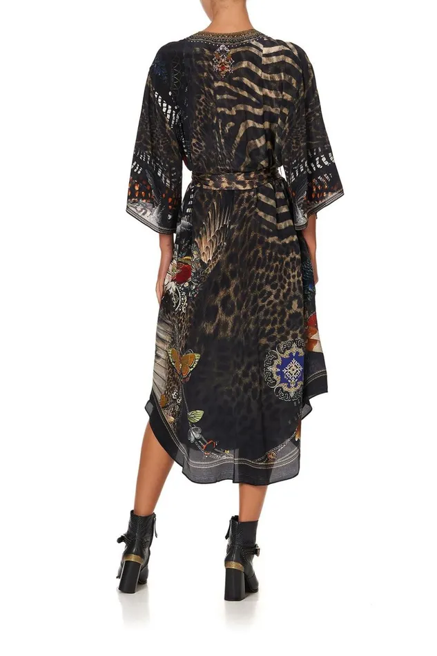 Women Wedding Guest Dresses Camilla Loose Button Through Dress Treasure Chaser