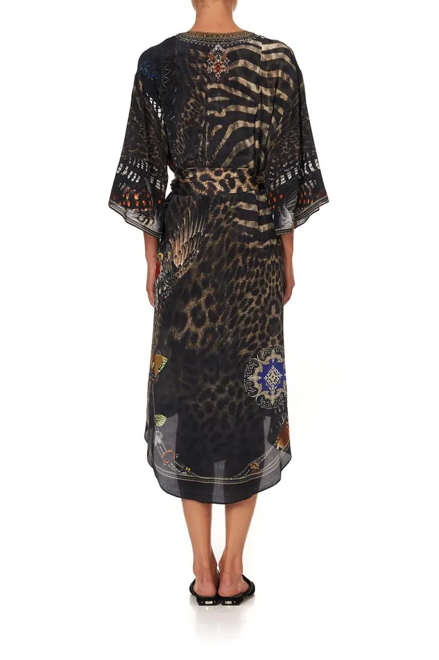 Women Wedding Guest Dresses Camilla Loose Button Through Dress Treasure Chaser