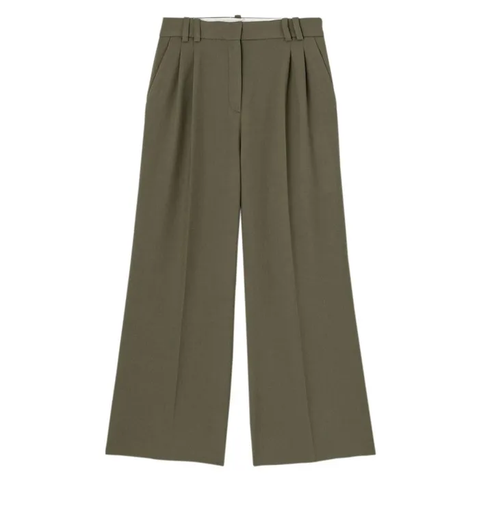 Women Wideleg HighWaist Trousers 8211 Khaki Promod Trousers Women Wideleg HighWaist Trousers 8211 Khaki Promod Trousers