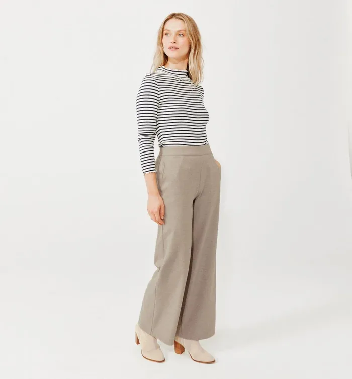 Women Wideleg Trousers 8211 Ecru Promod Trousers Women Wideleg Trousers 8211 Ecru Promod Trousers